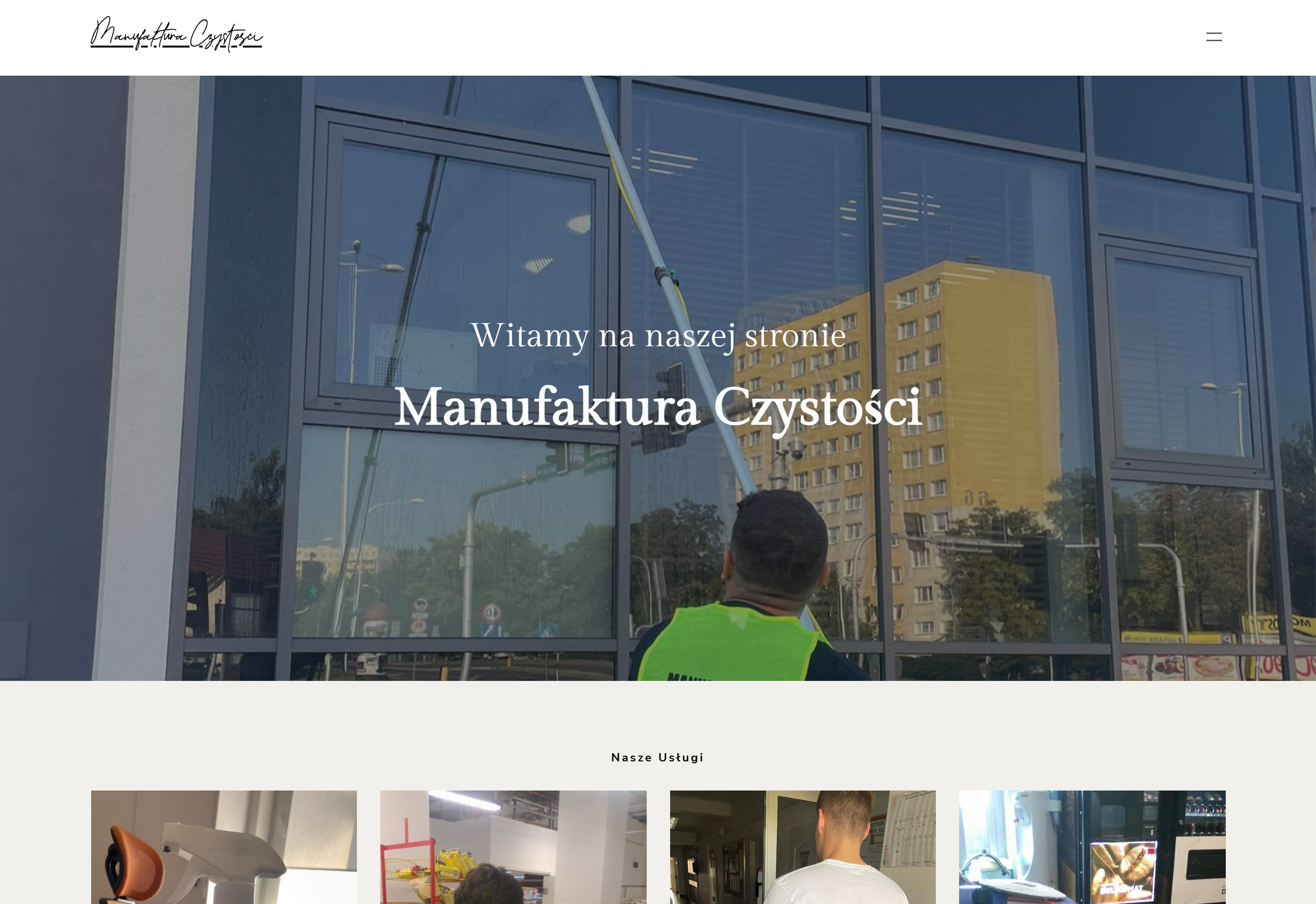 Projekt strony internetowej Manufaktura Czystości